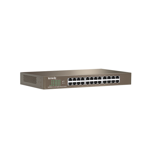 Коммутатор 24 портовый гигабитный неуправляемый TENDA TEG1024D 24-Port Gigabit Ethernet Switch (1/5)