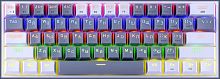 Клавиатура проводная игровая механическая REDRAGON Fizz RU, радужн, 61кн, черный/красный (1/20) (70671)