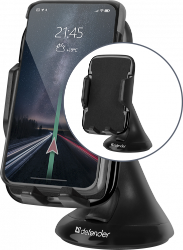 Держатель DEFENDER CH-113, черный, 55-85 мм, на стекло (1/60) (29113) фото 4