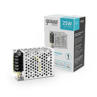 Блок питания GAUSS Basic для светодиодной ленты 12V 25W IP20 1/140 (BT501)