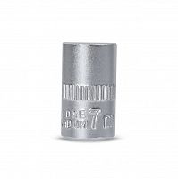 Головка на 7 мм SMARTBUY торцевая, шестигранная, под квадрат 1/4", CR-V, tools (1/400) (SBT-SW-7-14p1)