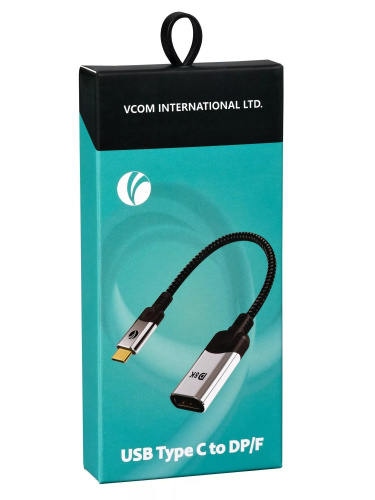 Переходник USB 3.1 Type-C(M)--> DP A(f) 8K@60Hz, 0.15m ,Alum ,VCOM <CU422MV-8K> (1/150) фото 5 Переходник USB 3.1 Type-C(M)--> DP A(f) 8K@60Hz, 0.15m ,Alum ,VCOM <CU422MV-8K> (1/150) фото 5