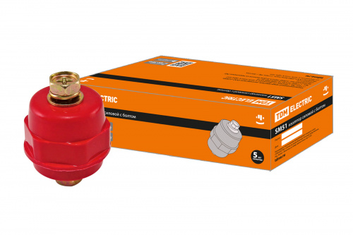 Изолятор SM51 силовой H51xD35xM10мм с болтом TDM (1/10/80) (SQ0807-0058) Изолятор SM51 силовой H51xD35xM10мм с болтом TDM (1/10/80) (SQ0807-0058)