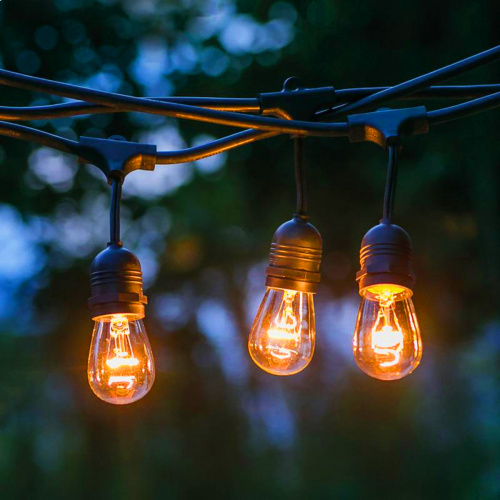 Гирлянда ЭРА Белт-Лайт ERABL-FIL1 уличная с патронами на подвесах для сменных ламп (10 ламп филамент в комплекте) 4,5м теплый белый 10 LED (1/16) (Б0056017) фото 5