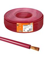 Провод TDM ПуГВнг(А)-LS 1х6,0 ГОСТ (100м), красный (SQ0124-0849)