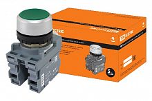 Кнопка MP1-20G в сборе d22мм 1з+1р зеленая TDM (SQ0747-0002)
