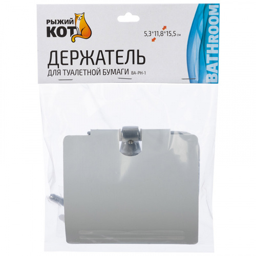 Держатель для туал. бумаги BA-PH-1, размер:5,3*11,8*15,5см (хром.металл, крепление: шуруп) (1/12/24) (310808)