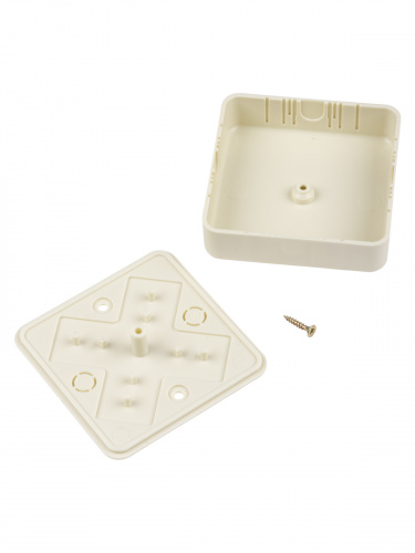 Коробка распаячная КР 75х75х20 ОП, сл. кость, IP40, инд. штрихкод TDM (100/100) (SQ1401-1803) фото 4 Коробка распаячная КР 75х75х20 ОП, сл. кость, IP40, инд. штрихкод TDM (100/100) (SQ1401-1803) фото 4