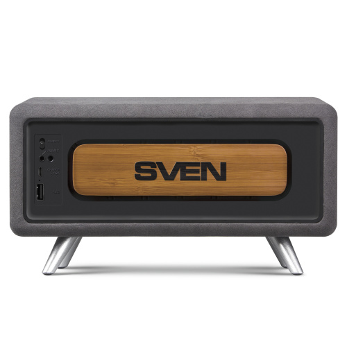 Колонка портативная SVEN АС HA-930, бамбук (30 Вт, напольная, Bluetooth, FM, USB, LED-дисплей, 2x2200мА*ч) (1/3) (SV-019068) фото 4
