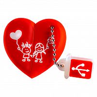 Флеш-накопитель USB  32GB  Smart Buy Wild series  Сердце (SB32GBHeart)