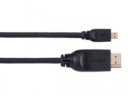 Кабель HDMI-19M --MicroHDMI-19M ver 2.0 1.5m VCOM <CG587-1.5M> (1/50) фото 2