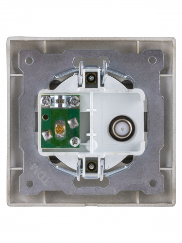 Розетка TV ("мама") + SAT (F-разъем) 0-2400МГц бронза , с/у, "Лама" (10/120) TDM (SQ1815-0720) фото 3 Розетка TV ("мама") + SAT (F-разъем) 0-2400МГц бронза , с/у, "Лама" (10/120) TDM (SQ1815-0720) фото 3