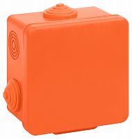 Распаячная коробка ЭРА KOR-80-80-50-7g-OR-FR огнестойкая 80х80х50мм оранжевая с гермовводами 7 вх. IP54 (1/32) (Б0068902)