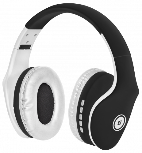 Наушники полноразмерные DEFENDER FreeMotion B525, Bluetooth,MP3.FM, черные/белые (1/40) (63525) фото 8