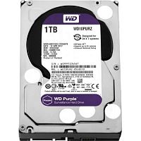Внутренний HDD  WD  1TB  IntelliPower, SATA-III, 5400 RPM, 64 Mb, 3.5'', DV, пурпурный (WD10PURZ)