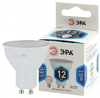 Лампа светодиодная ЭРА STD LED MR16-12W-840-GU10 GU10 12 Вт софит нейтральный белый свет (1/100) (Б0040890)