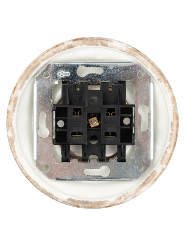 Розетка TDM скрытой установки фарфоровая 2П+З 16А 250В мраморная «Болонь» (1/36) (SQ1820-0122) фото 3