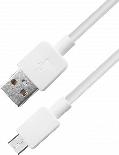 USB кабель DEFENDER USB08-01M AM-microBM, белый, 1m, пакет (87497) фото 3