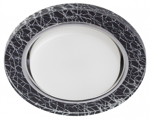 Светильник ЭРА встраиваемый с LED подсветкой DK LD51 WH/BK GX53 белый черный (1/50) (Б0057464) фото 2