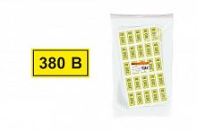 Наклейка символ "380В" 15х50мм TDM (SQ0817-0011)