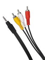 Кабель соединительный TELECOM 3.5 Jack (M) / 3 RCA (M), 3 м. (1/100) (TAV4545-3M)