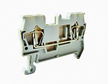 Зажим клеммный безвинтовой (ЗКБ) 4 мм2 40А серый TDM (1/800) (SQ0822-0005)