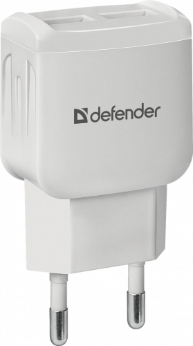 Блок питания сетевой DEFENDER EPA-13, белый, 2xUSB, 5V/2.1А, пакет (1/200) (83841) Блок питания сетевой DEFENDER EPA-13, белый, 2xUSB, 5V/2.1А, пакет (1/200) (83841)