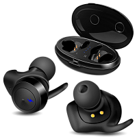 Беспроводные внутриканальные стереонаушники с микрофоном SVEN E-505B, черный матовый (Bluetooth, TWS, зарядный кейс) (1/40) (SV-019259)