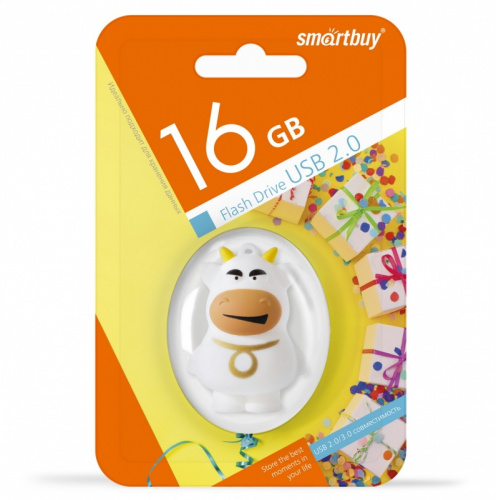 Флеш-накопитель USB  16GB  Smart Buy Wild series  Бык (SB16GBBull)