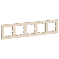 Рамка 5-м ATLASDESIGN универс. беж. Systeme Electric ATN000205 (1/5/30)