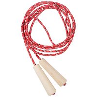 Скакалка нейлоновая с деревянными ручками (1/30) (108763)