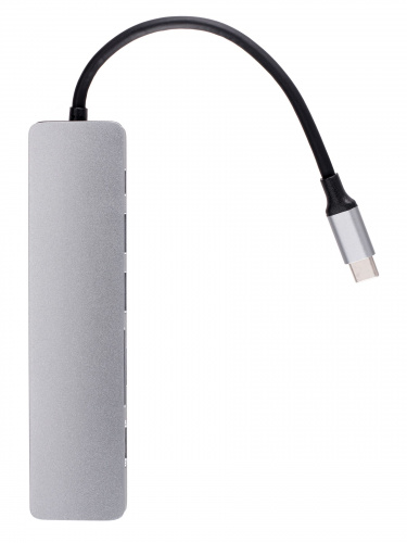 USB-концентратор Type-Cm -->HDMI A(f) 4K@30Hz+USB3.0+USB2.0+RJ45+TF+CD+PD,VCOM, Alum Shell, VCOM<CU4351> (1/100) фото 10