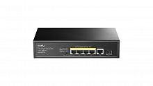 Коммутатор CUDY GS1005PTS1 неуправляемый 120 Вт с PoE, 5-портовый гигабитный коммутатор PoE+ 120 Вт(1/16) (80003053)