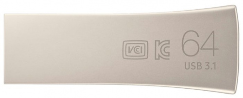 Флеш-накопитель USB 3.1  64GB  Samsung  Bar Plus  серебро (MUF-64BE3/APC) фото 2