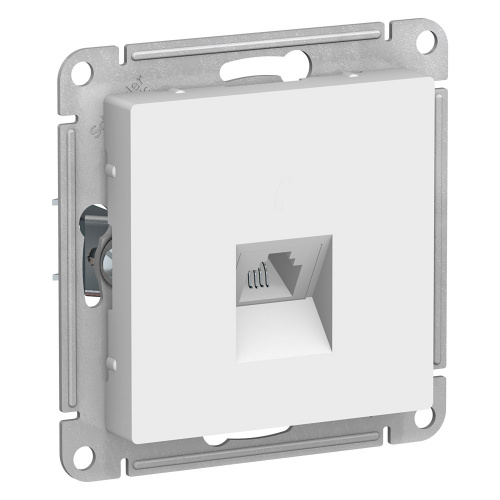 Механизм розетки телефонной 1-м С/У ATLASDESIGN RJ11 бел. Systeme Electric ATN000181 (1/10/60)