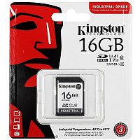 Карта памяти SDHC  16GB  Kingston Class 10 UHS-I U3 V30 Industrial Temperature (100 Mb/s) (SDIT/16GB)