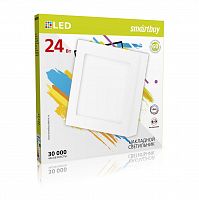 Светильник светодиодный SMARTBUY накладной Square SDL -24w/4000K/IP20 (SBL-SqSDL-24-4K)