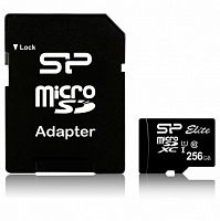 Карта памяти MicroSDXC  256GB  Silicon Power Class 10 Elite UHS-I (R/W 75/15 Mb/s) без адаптера (SP256GBSTXBU1V10)