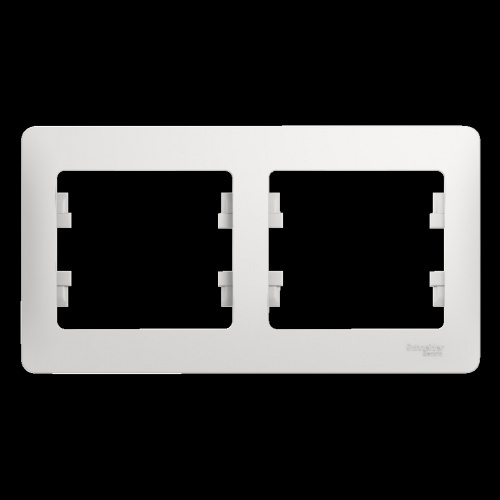 Рамка 2-м GLOSSA горизонт. бел. Systeme Electric GSL000102 (1/30/180) Рамка 2-м GLOSSA горизонт. бел. Systeme Electric GSL000102 (1/30/180)