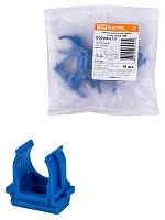Крепеж-клипса для трубы ПНД 16 мм (10 шт.) синяя TDM (1/10/1500) (SQ0405-0131)