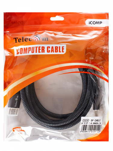 Кабель соединительный DP--> DP v1.4 8K@60Hz 3м, TELECOM Pro <TCG750-3M> (1/40) фото 2