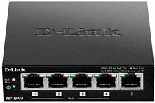 Коммутатор D-Link DES-1005P/B1A 5x100Mb 4PoE 60W неуправляемый
