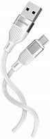 Кабель для зарядки и передачи данных S72 MicroUSB белый, 2.4 А, сил., 1м, Smartbuy (iK-12-S72w)