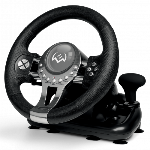 Руль SVEN GC-W800 (педали, вибро, скоба, D-pad, 12 кл, PC/PS3/PS4/XBOXONE/Xinput), черная (1/2) (SV-015442) фото 7 Руль SVEN GC-W800 (педали, вибро, скоба, D-pad, 12 кл, PC/PS3/PS4/XBOXONE/Xinput), черная (1/2) (SV-015442) фото 7