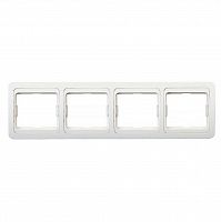 Рамка SMARTBUY 4-местная горизонтальная белая "Марс" (SBE-02w-00-FR-4) (1/10)
