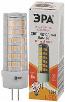 Лампа светодиодная ЭРА STD LED JC-5W-12V-CER-827-G4 G4 5Вт керамика капсула теплый белый свет (1/500) (Б0049087)