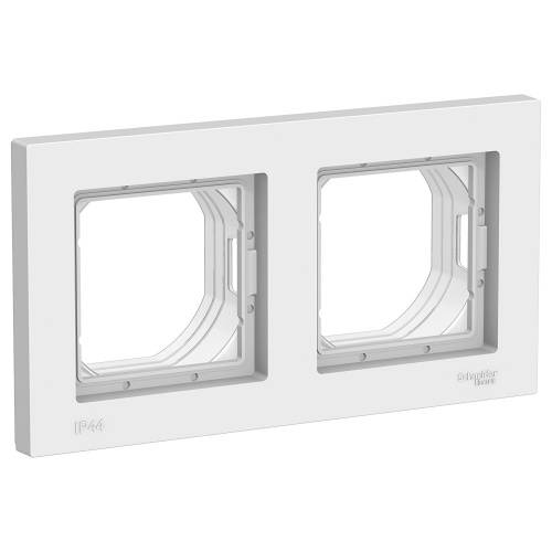 Рамка 2-м ATLASDESIGN Aqua IP44 бел. Systeme Electric ATN440102 (1/5/30)