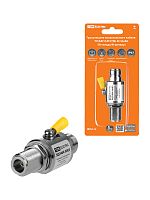 Грозозащита коакс кабеля TV/SAT/CATV/Wi-Fi/3G/4G, N-гнездо/N-штекер, 50 Ом, DC-3 ГГц, 200В, IP67, TDM (1/60) (SQ2404-0003)