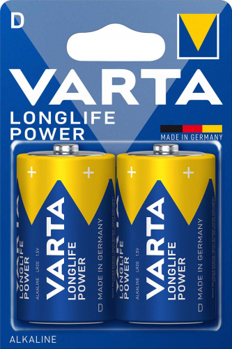 Элемент питания VARTA  LR20 LONGLIFE POWER   (2 бл)  (2/20/100) (04920121412)