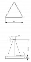 Светильник светодиодный Geometria ЭРА Delta SPO-151-B-40K-030 30Вт 4000К 2900Лм IP40 600*600*80 черный подвесной (1/5) (Б0050575)